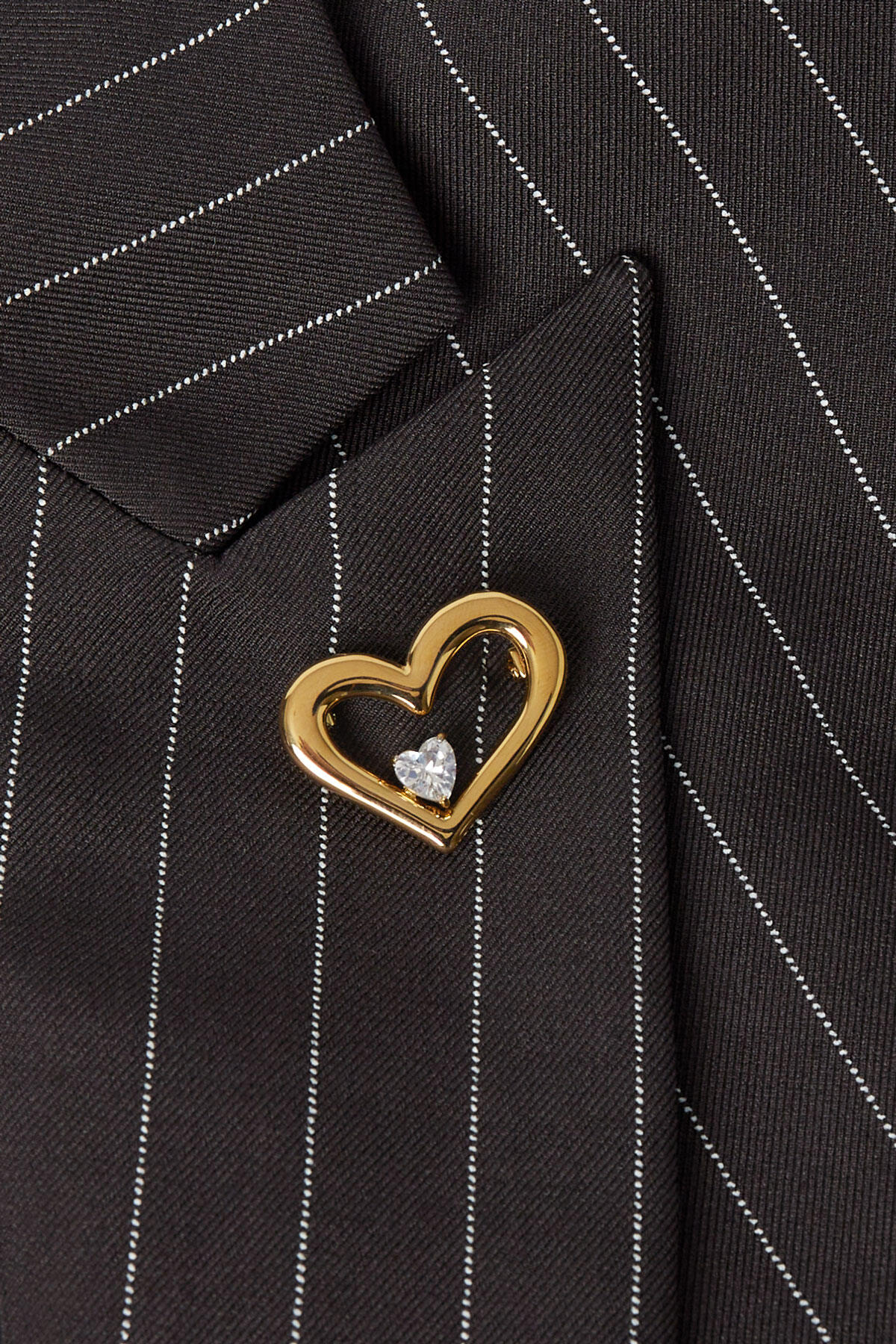 brooch bling heart
