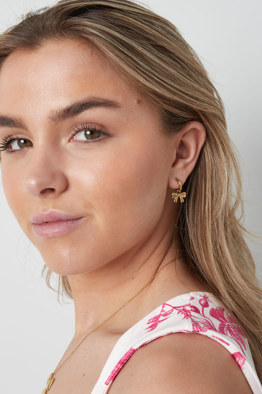earrings simple bow