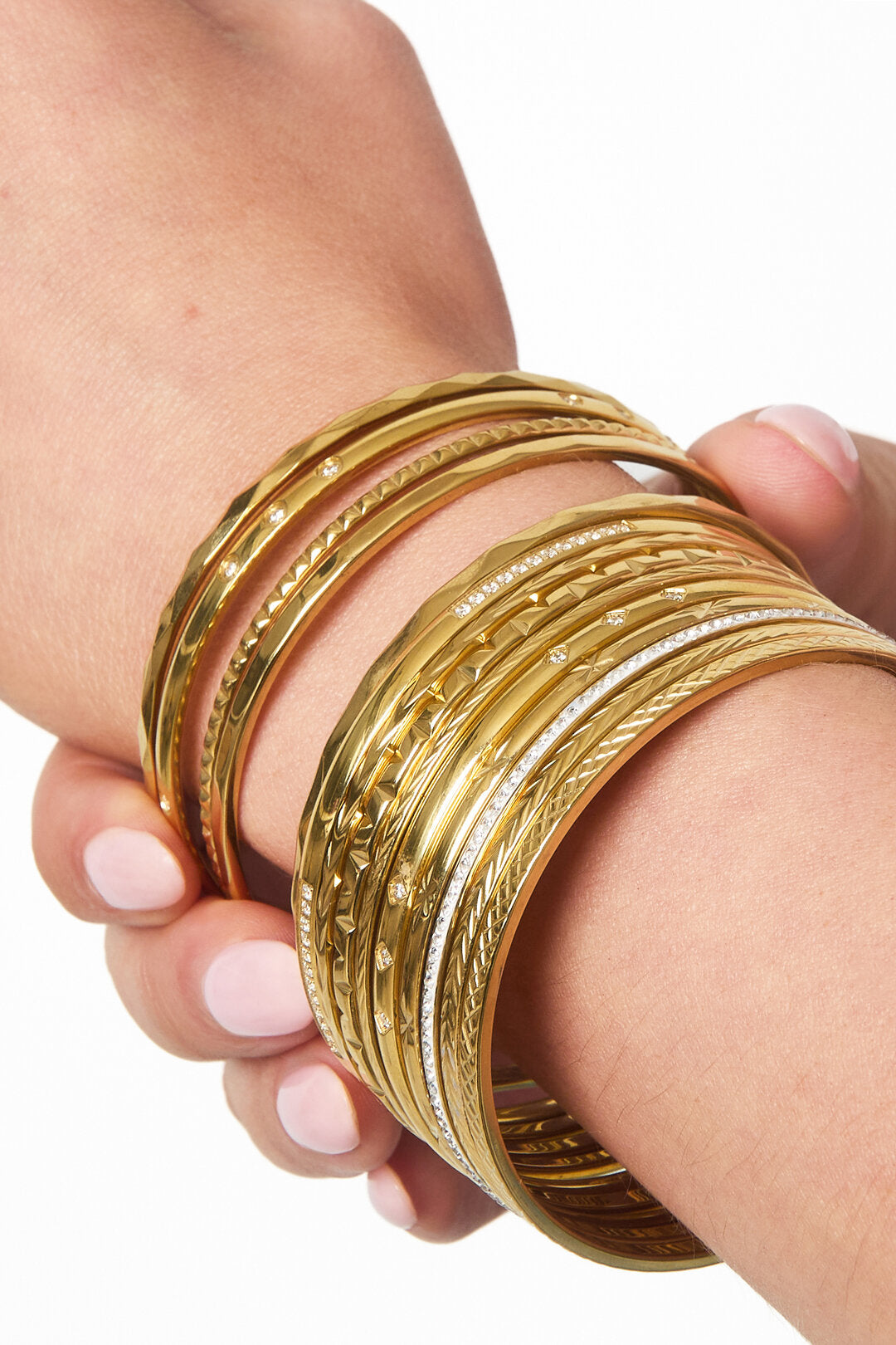 Rhinestone bangle