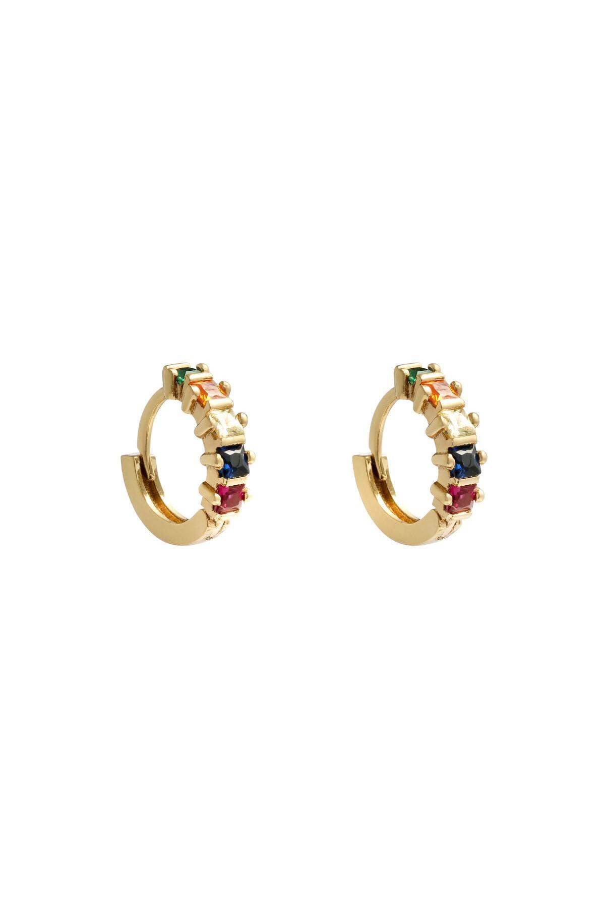 Earrings Little Sunset Gold Color Copper