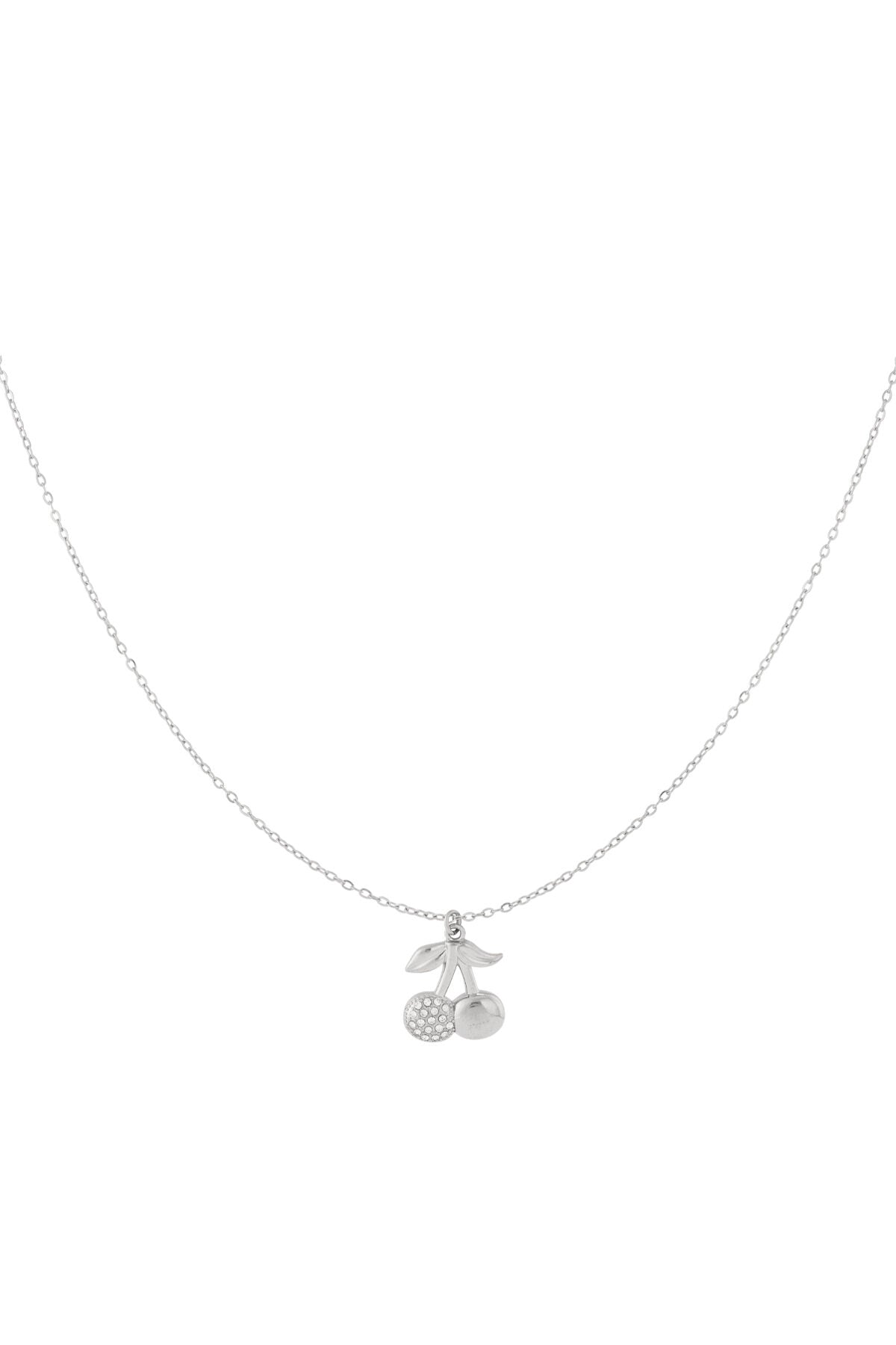 Glitter cherry necklace
