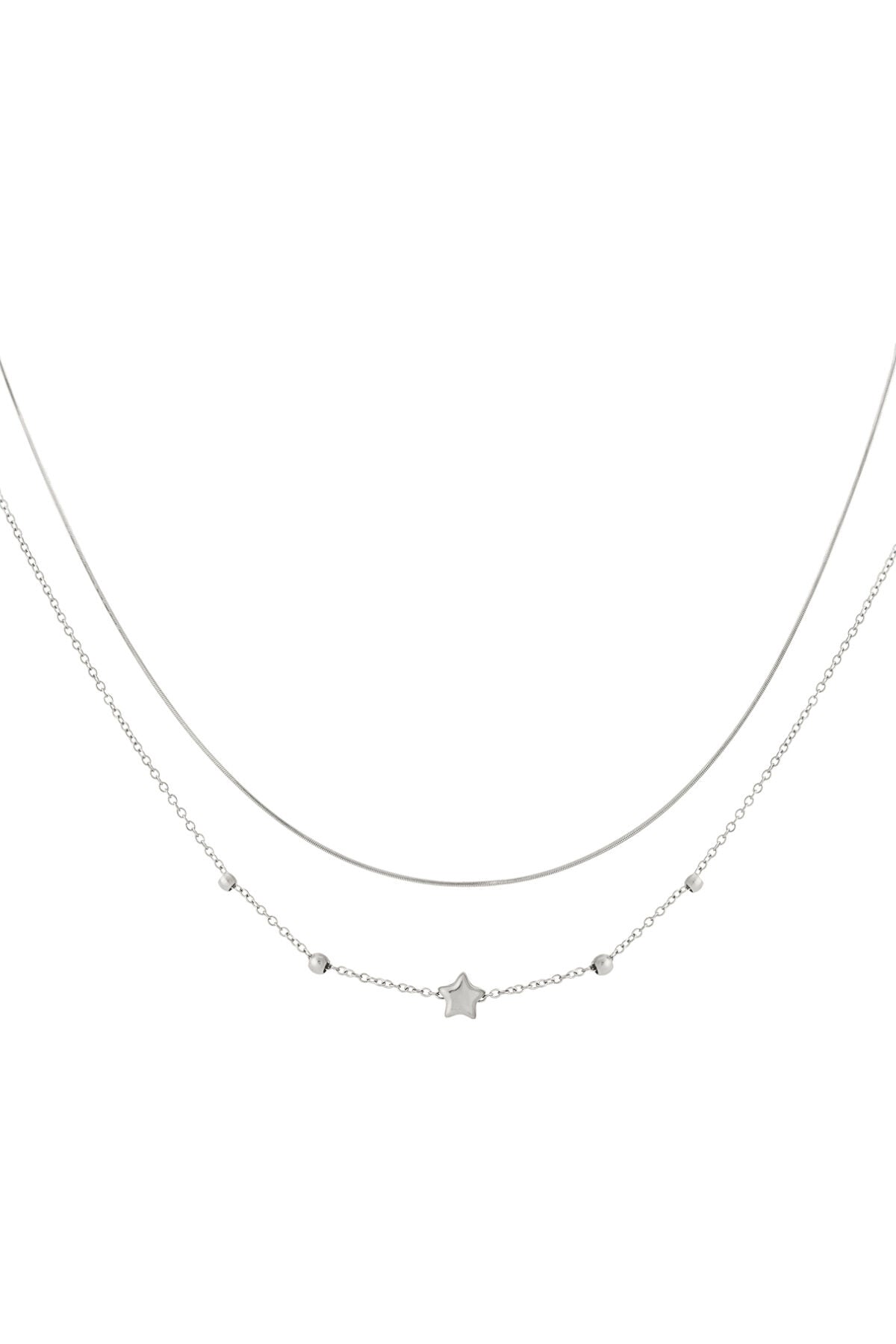 Double Layered Star Necklace