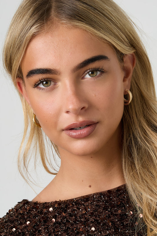 Stainless Steel Hoop Earrings circle Casual Daily Simple Series Women's jewelry