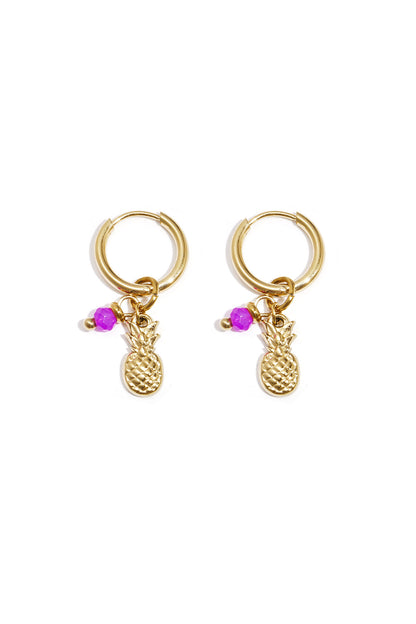 earrings pineapple aura
