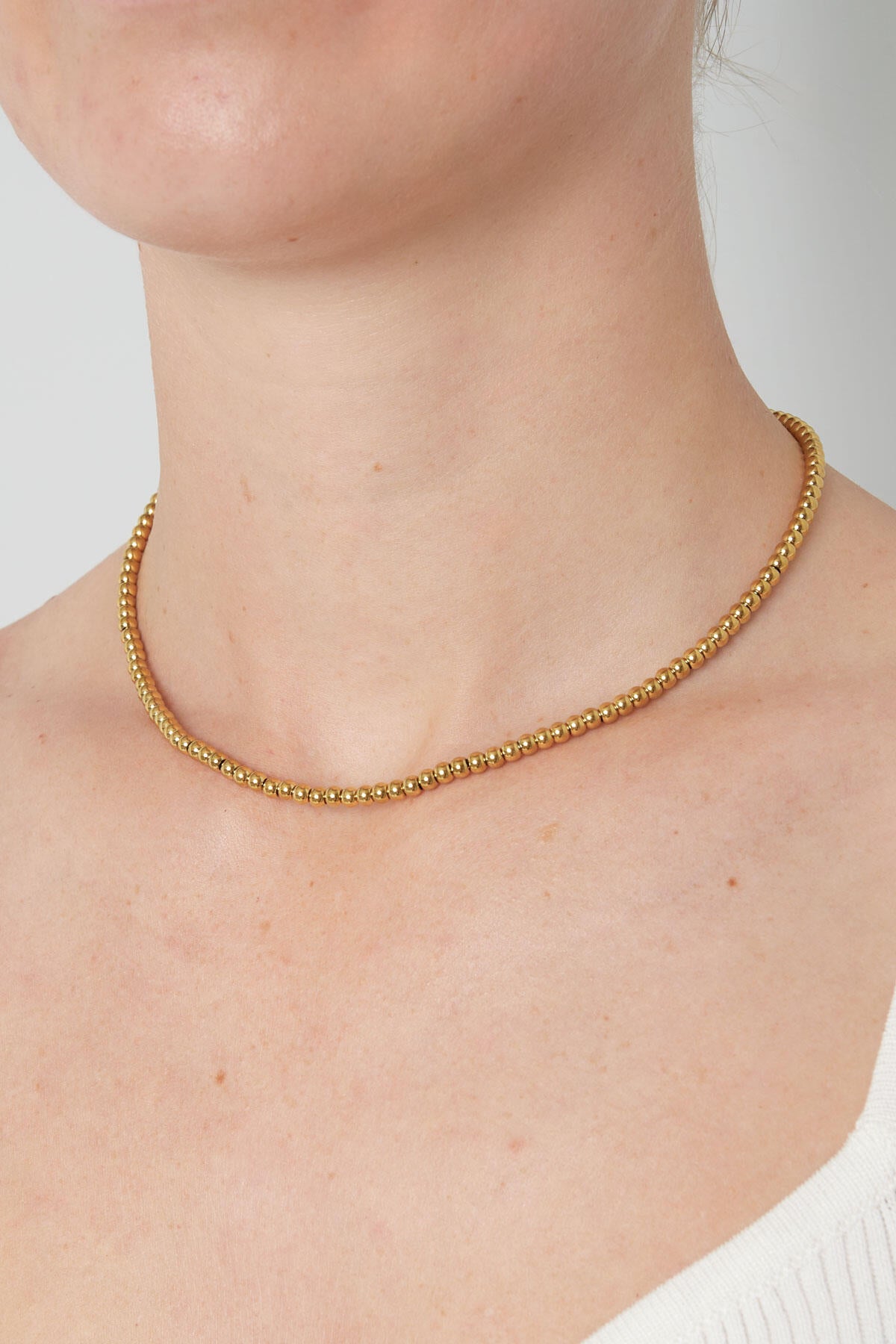 Classic Beads Necklace -5mm