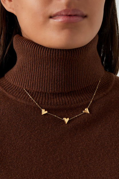 triple love necklace