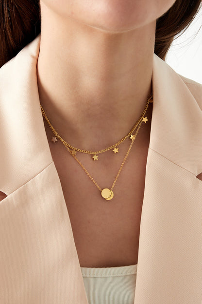 double star necklace