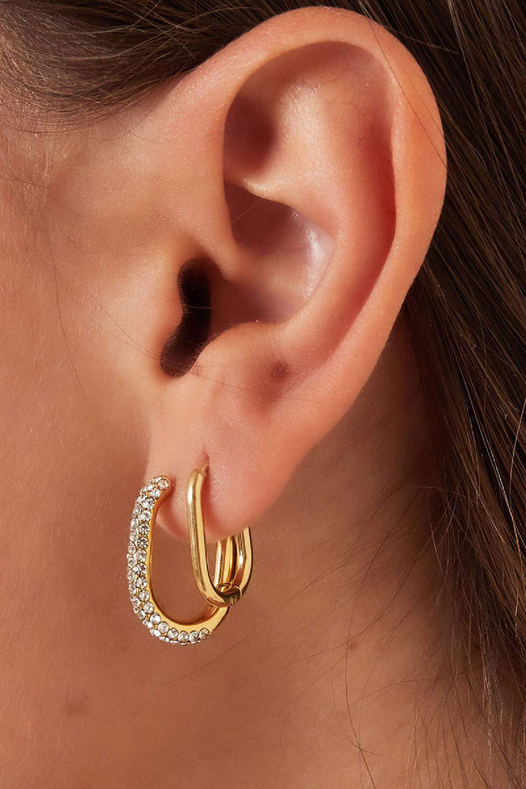 Oval hoops Stainless Steel