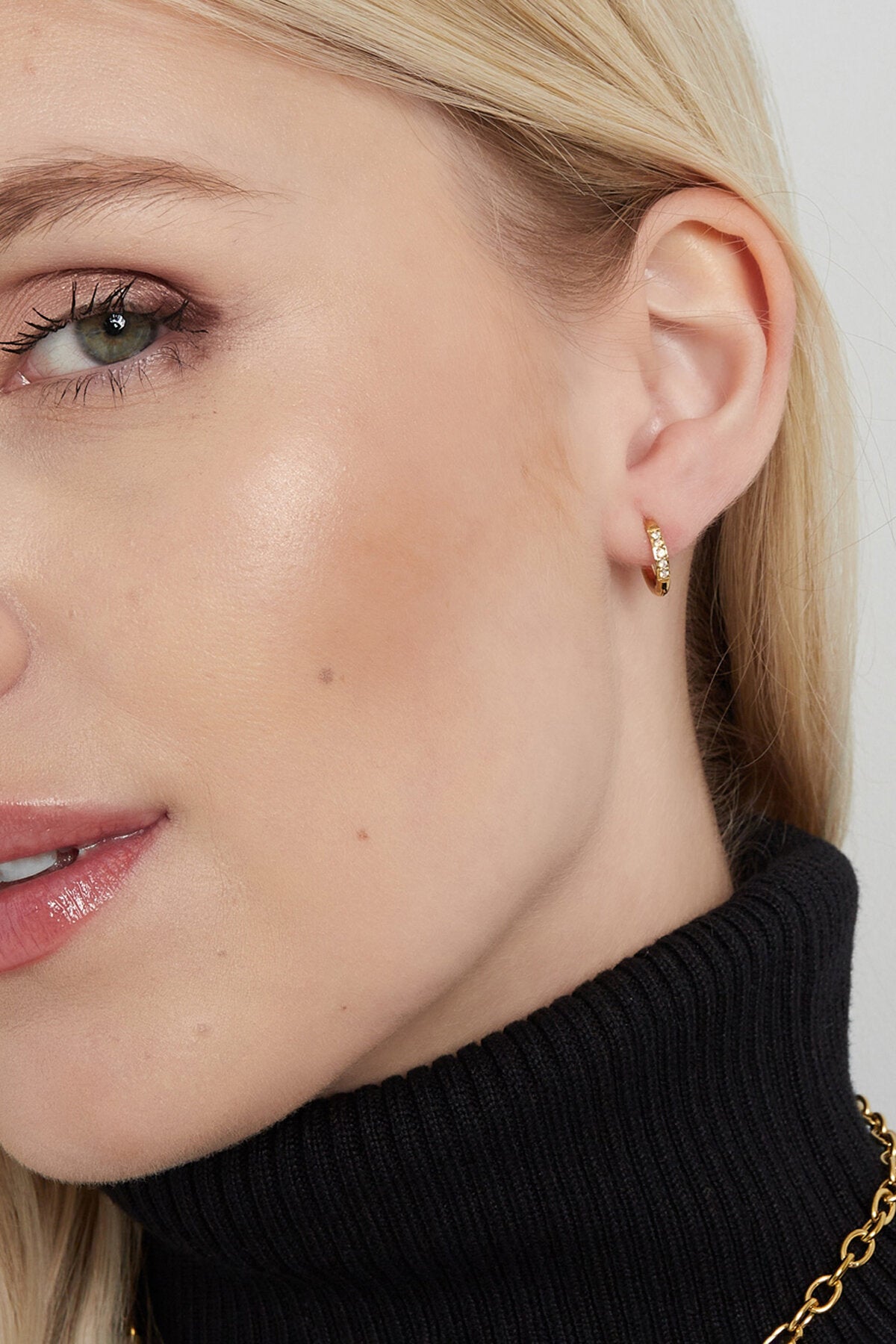small earrings with stones