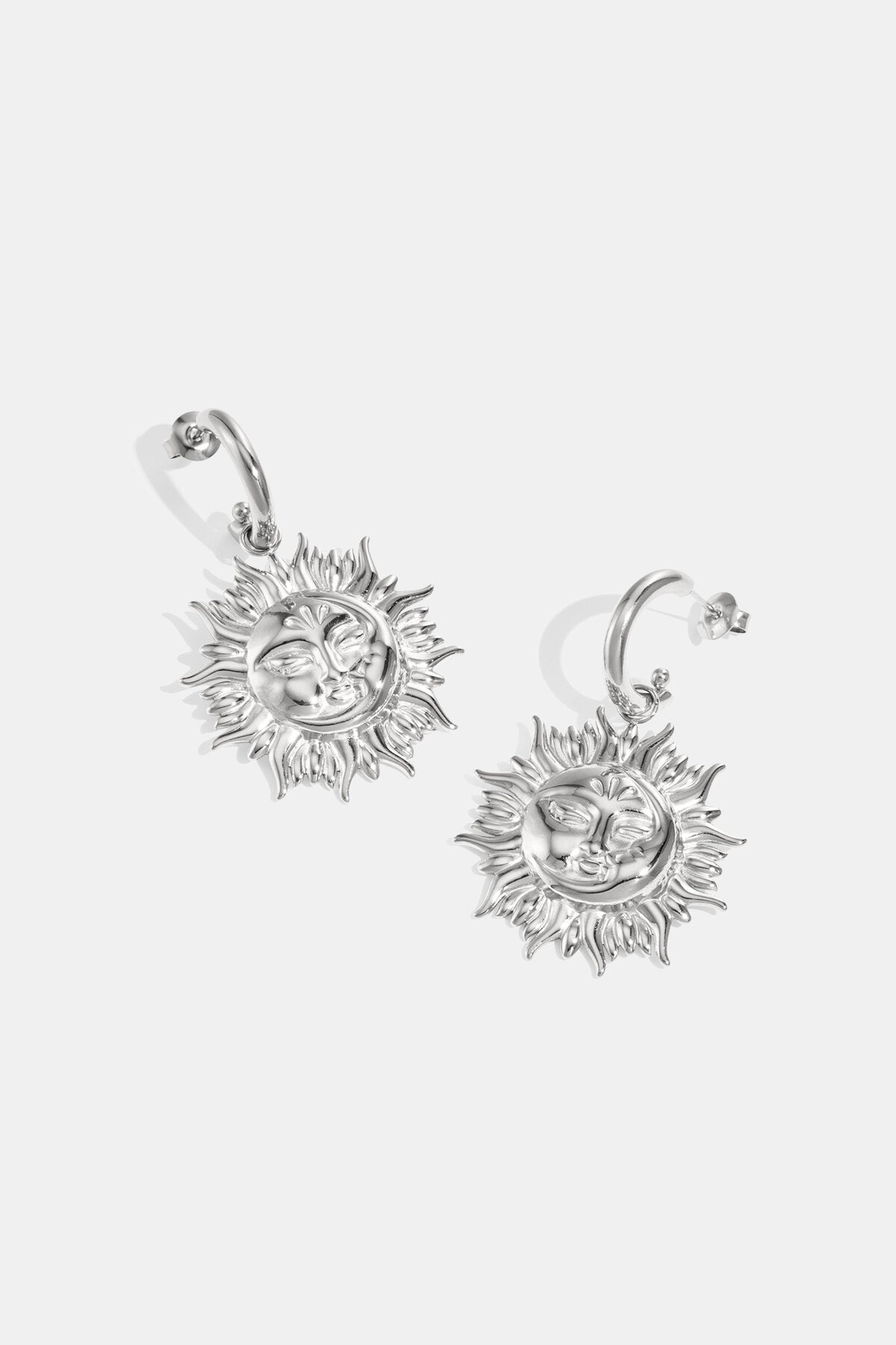 Stainless Steel Drop Earrings sun Casual Daily Simple Series Women's jewelry