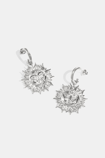 Stainless Steel Drop Earrings sun Casual Daily Simple Series Women's jewelry