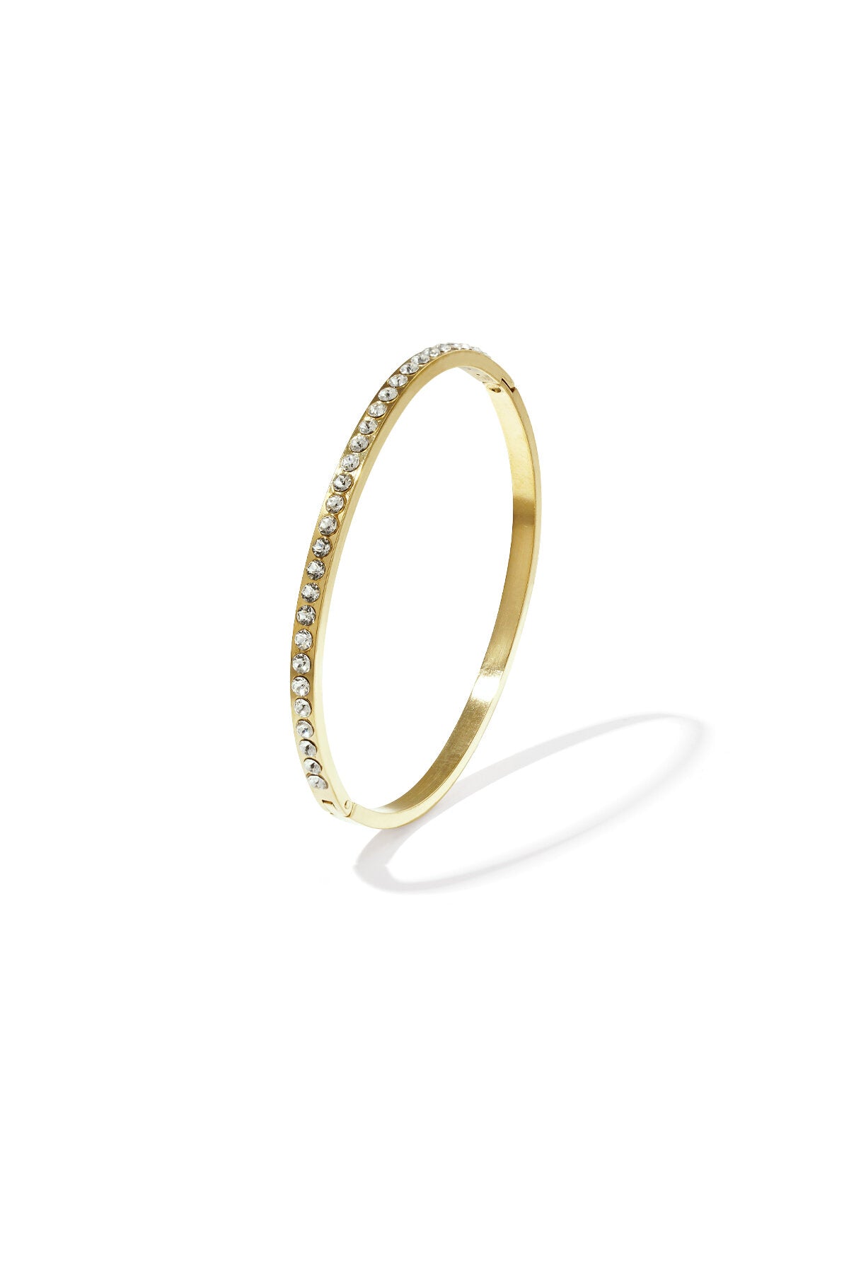 Bangle with row of stones