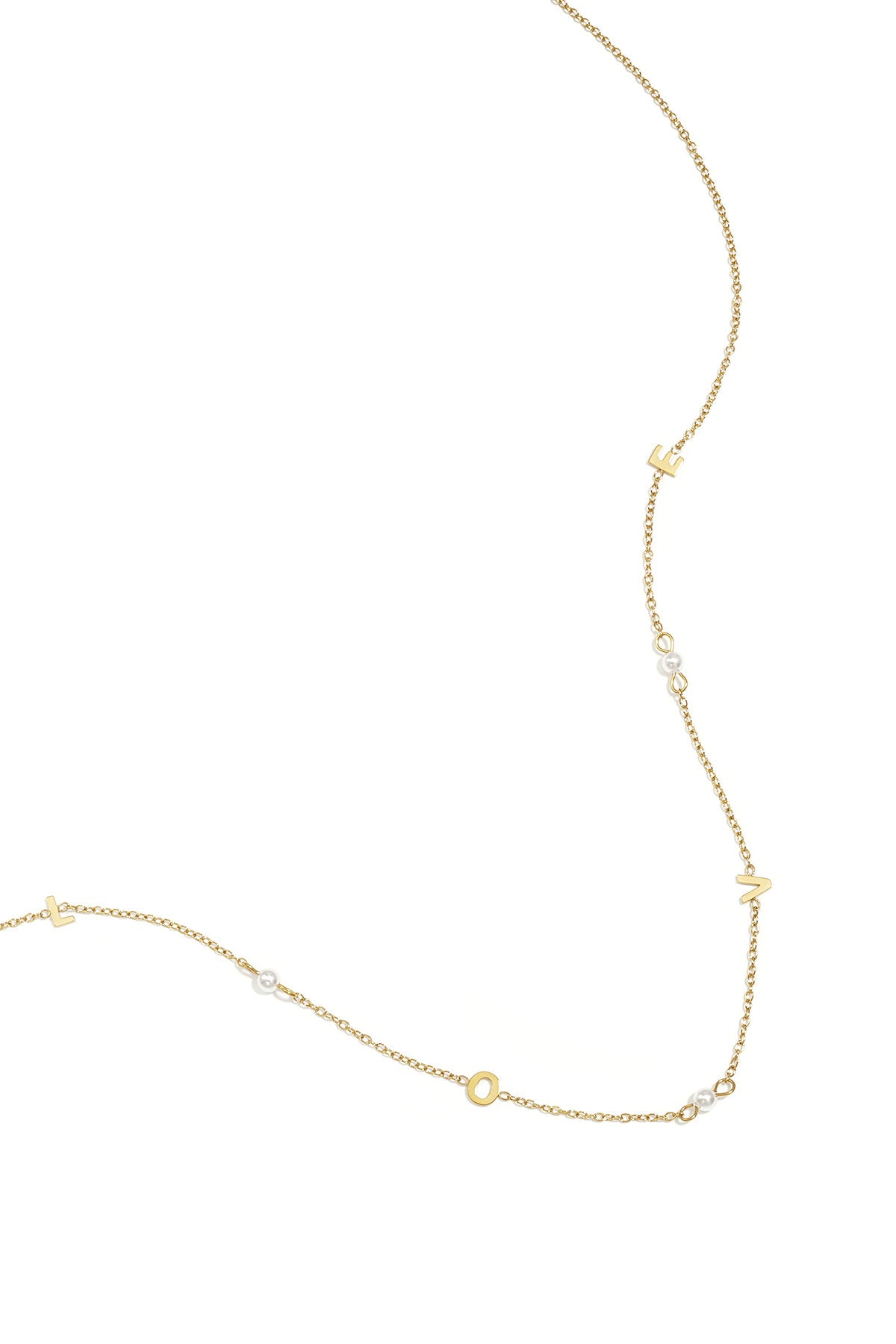 Love necklace with pearls
