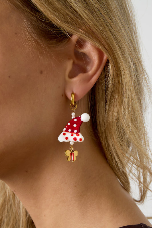 Stainless Steel Drop Earrings Cartoon Casual Christmas Simple Series Women's jewelry