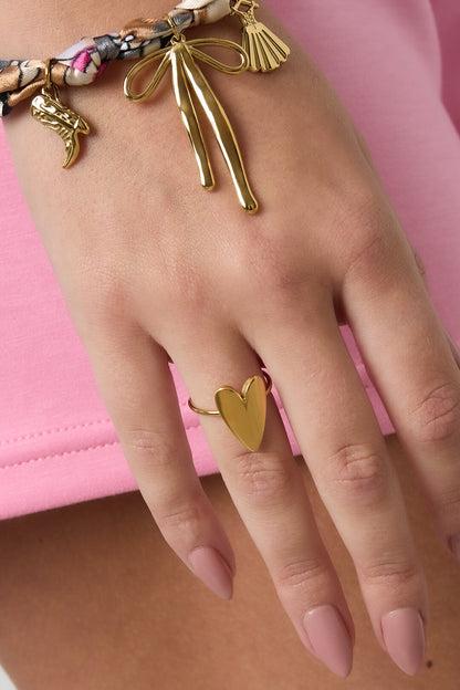 Stainless Steel Minimalist Rings Heart Casual Daily Simple Series Women's jewelry