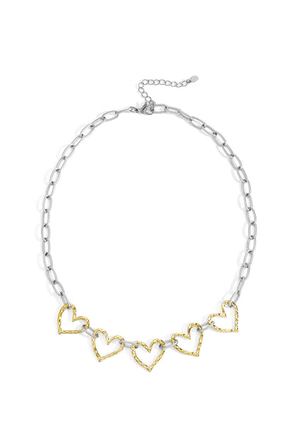 Stainless Steel Chain Necklaces Heart Casual Daily Simple Series Women's jewelry