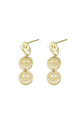 Stainless Steel Dangle Earrings Smiling face Casual Daily Simple Series Women's jewelry