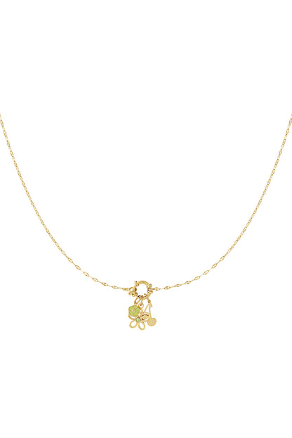 Detailled flower DIY necklace