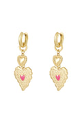 Stainless Steel Drop Earrings Heart Casual Daily Simple Series Women's jewelry