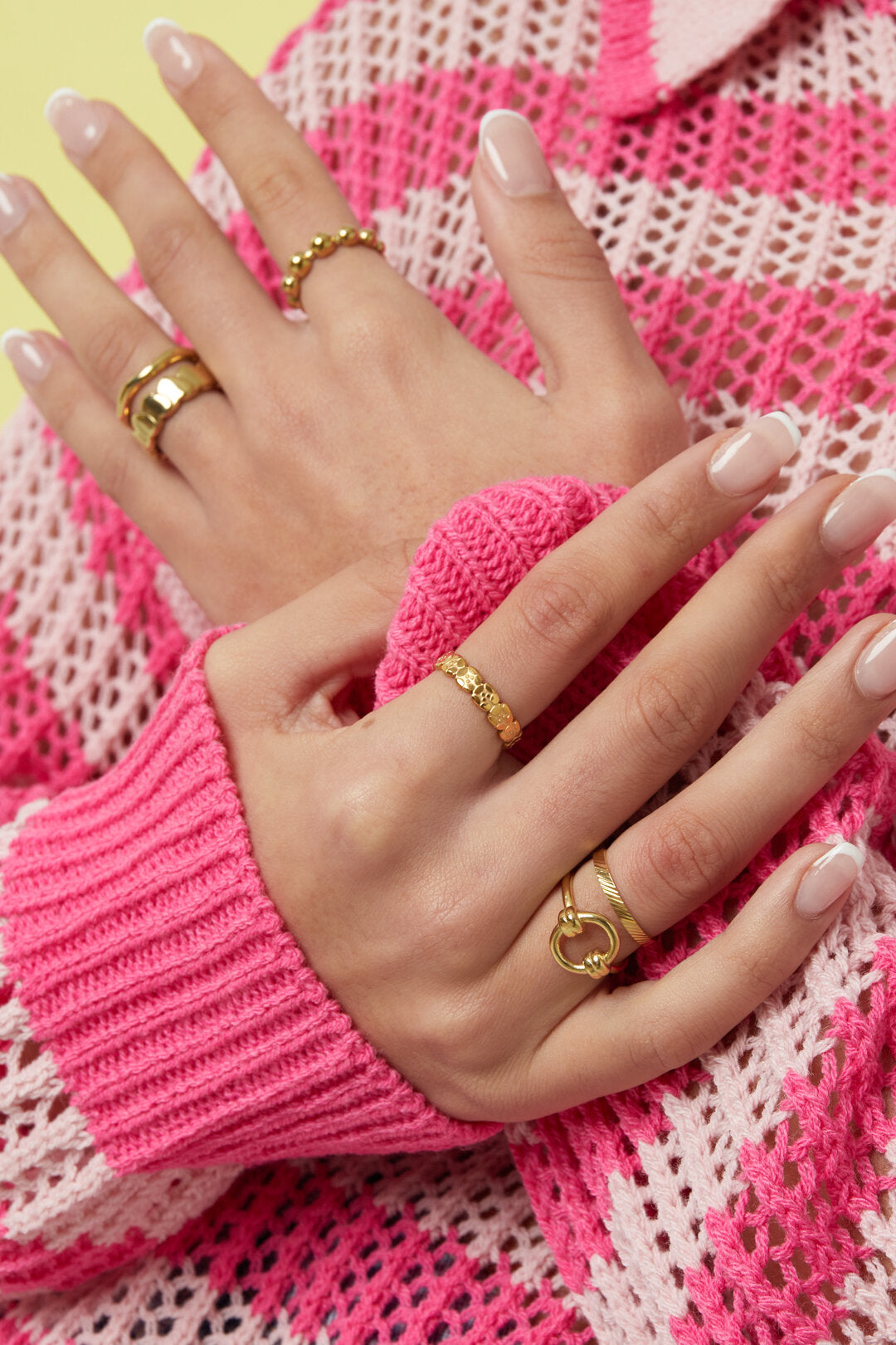 Statement ring with beads