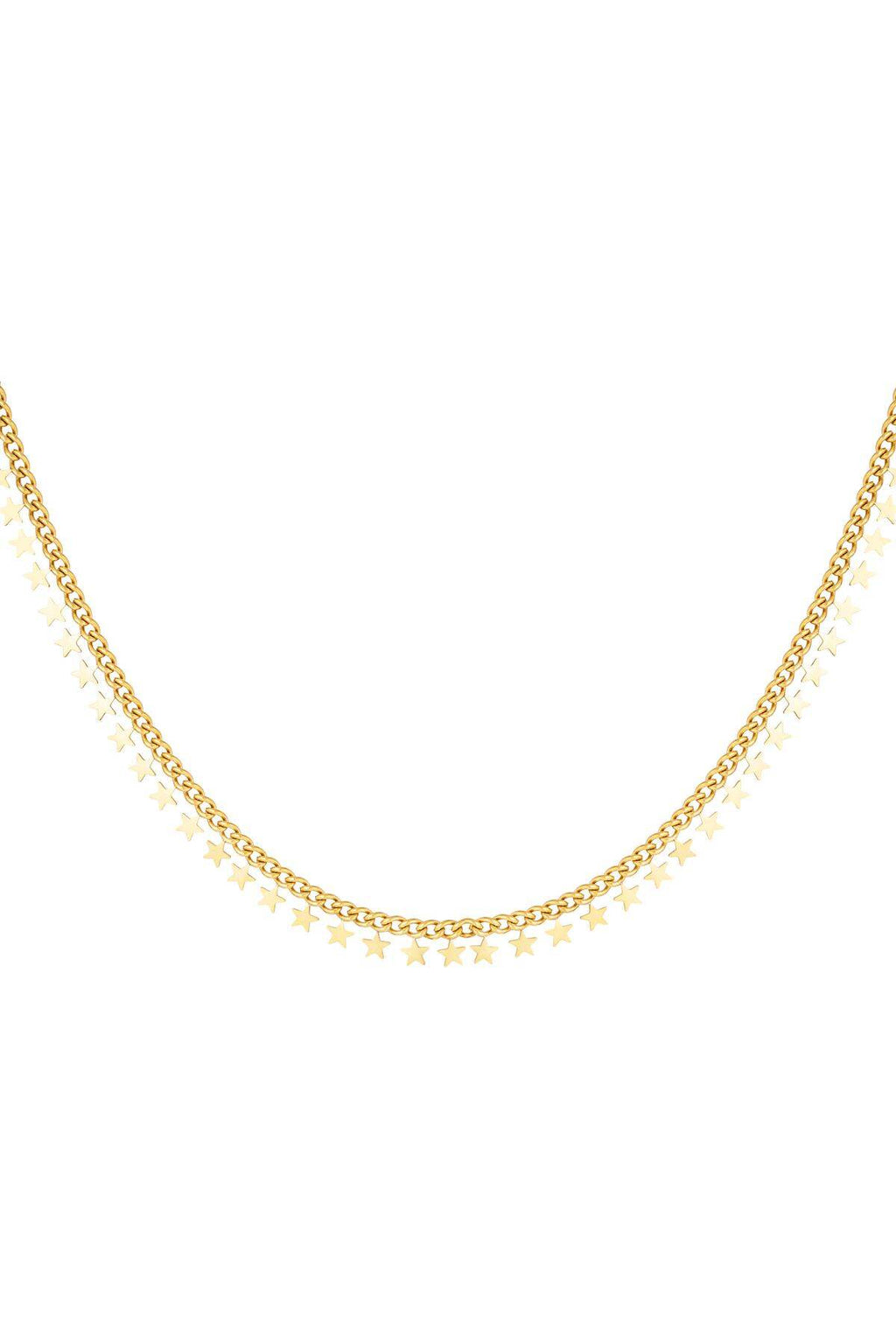 stainless steel necklace stars 