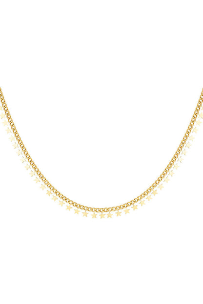 stainless steel necklace stars 