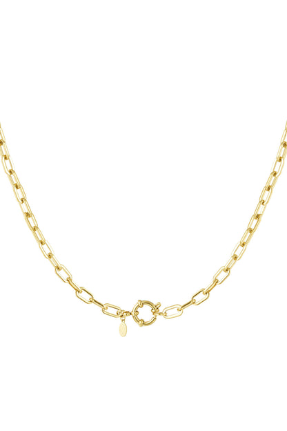 necklace basic links round closure