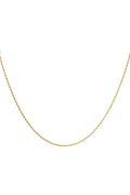 necklace twisted thin - Gold color-2.0mm