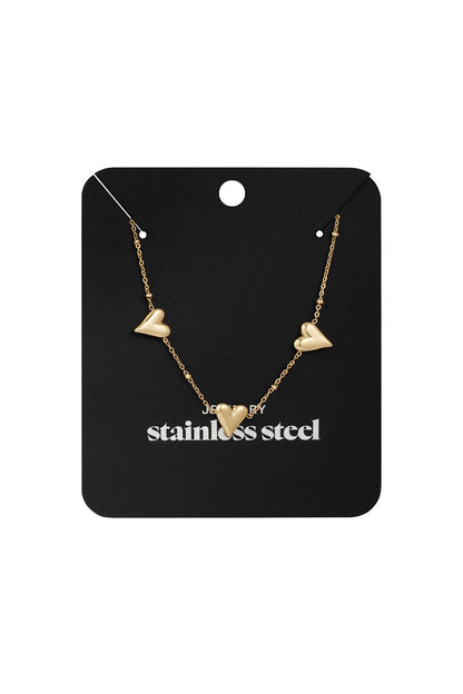 triple love necklace
