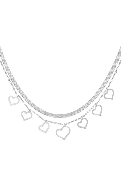 chunky heart necklace