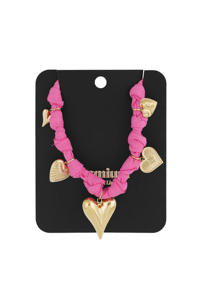 Necklace color bliss heart