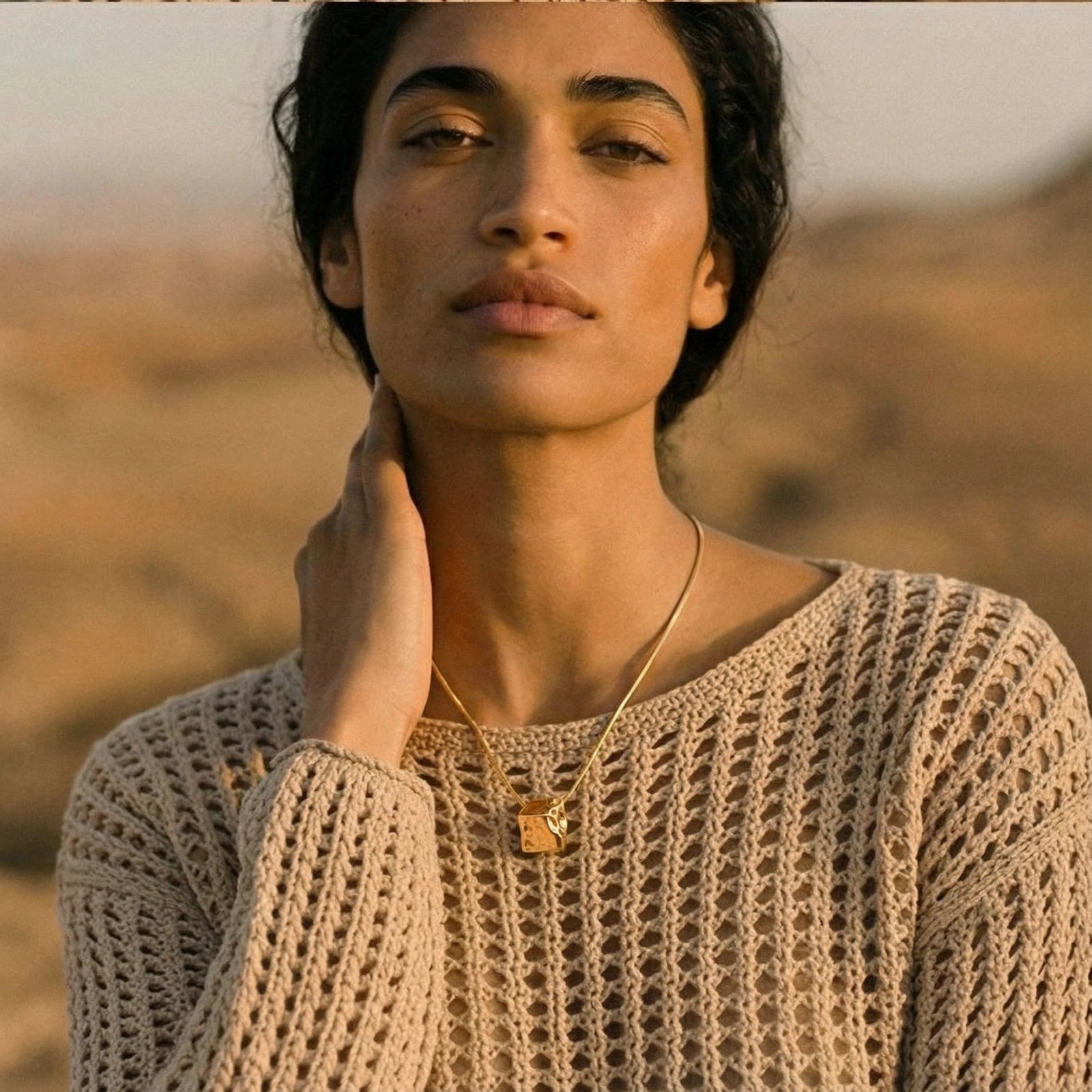 Liquid Cube Necklace