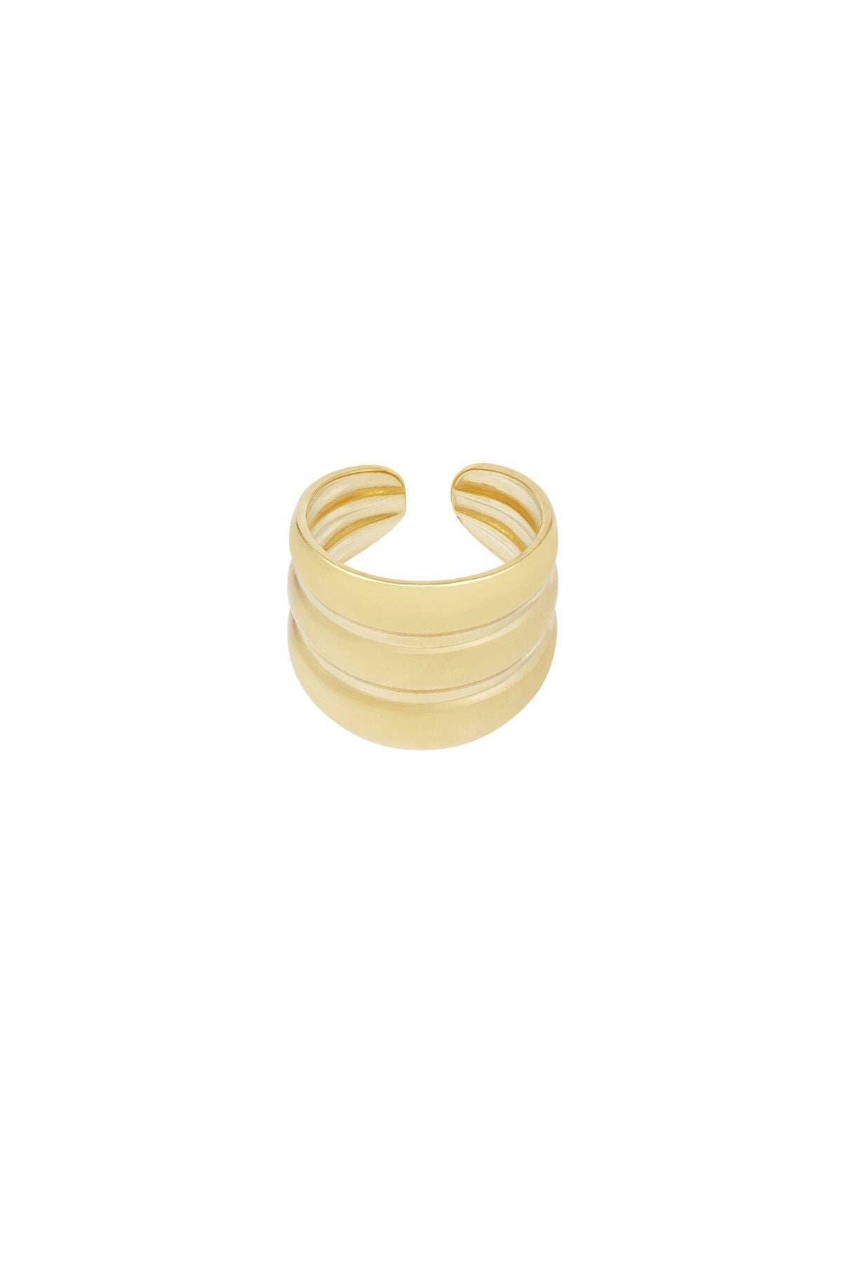 Three in a Row ring - Silver Color color