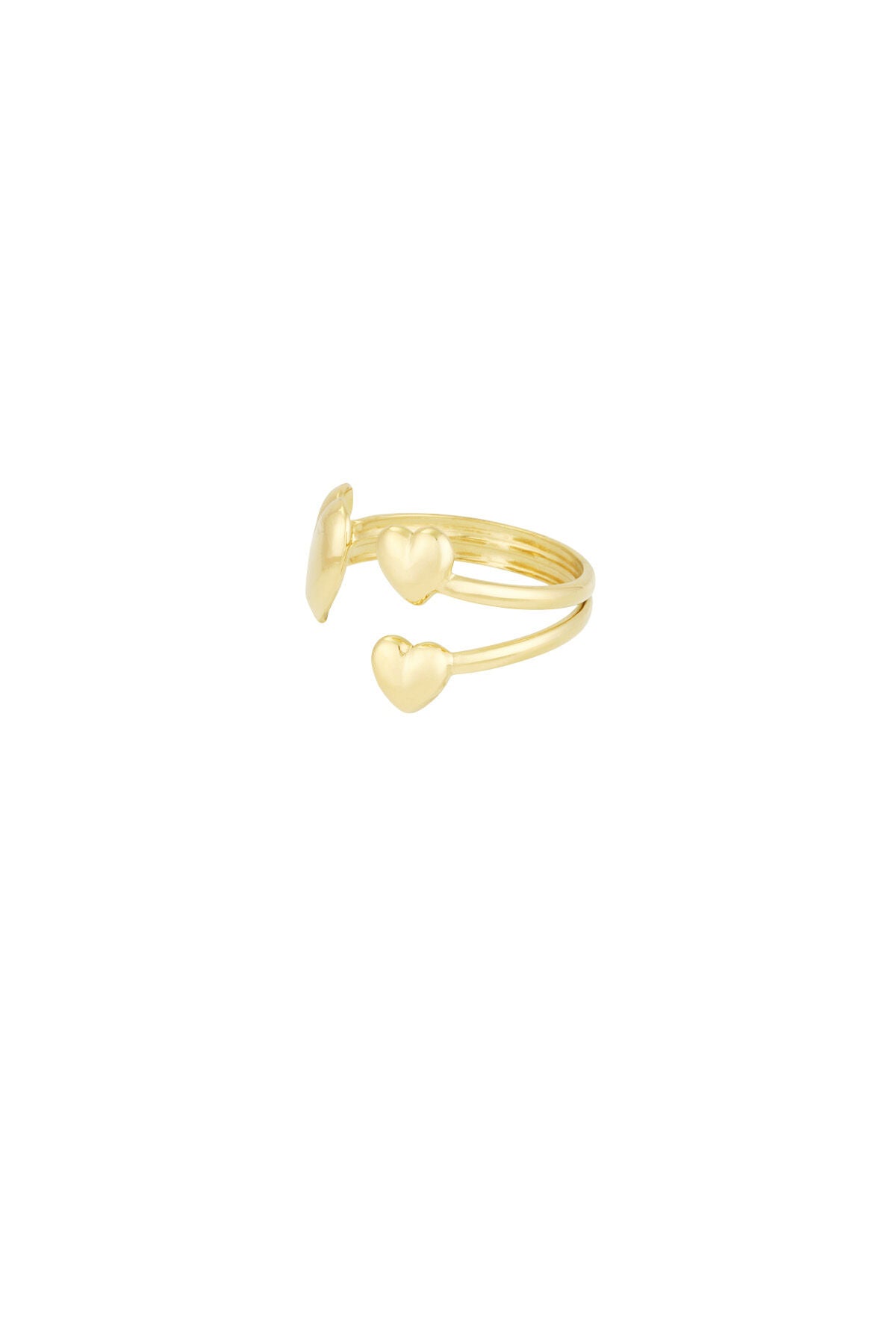 heart trio ring