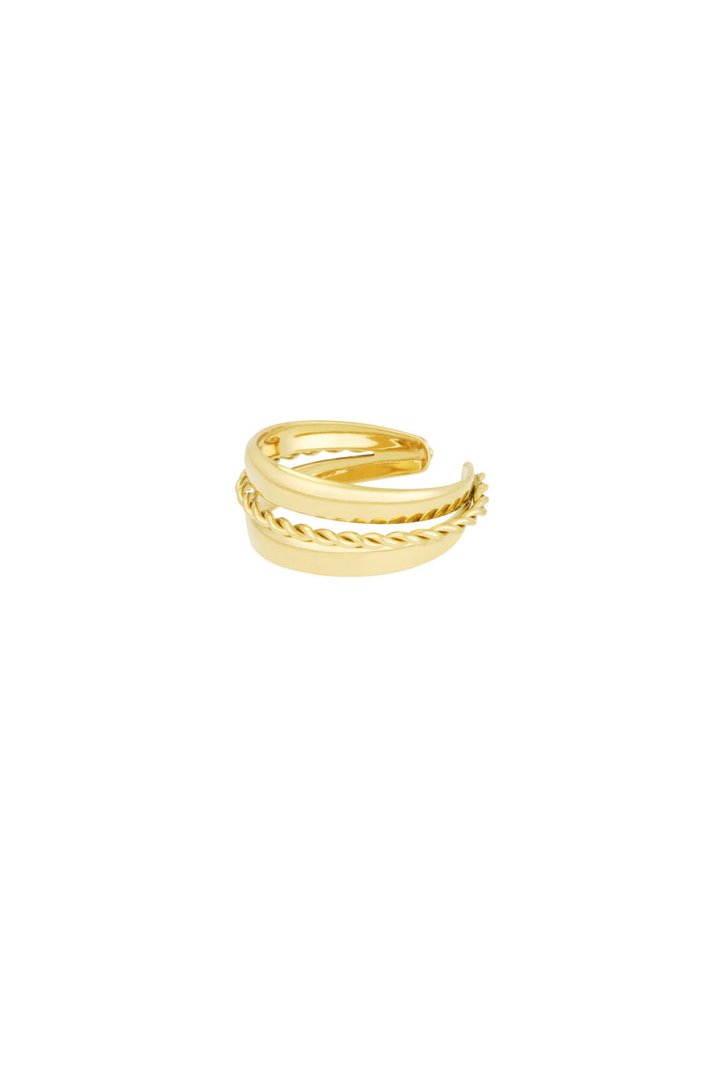 layered spiral ring