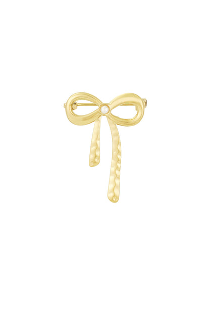 brooch pearl bow