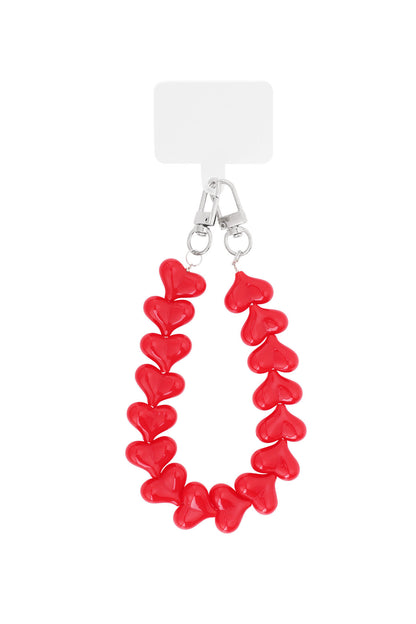 Phone cord hearts