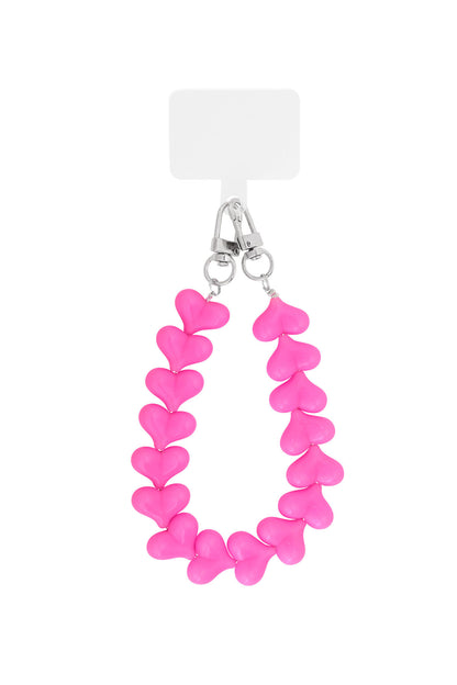 Phone cord hearts