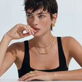 Curved Spark Bar Necklace