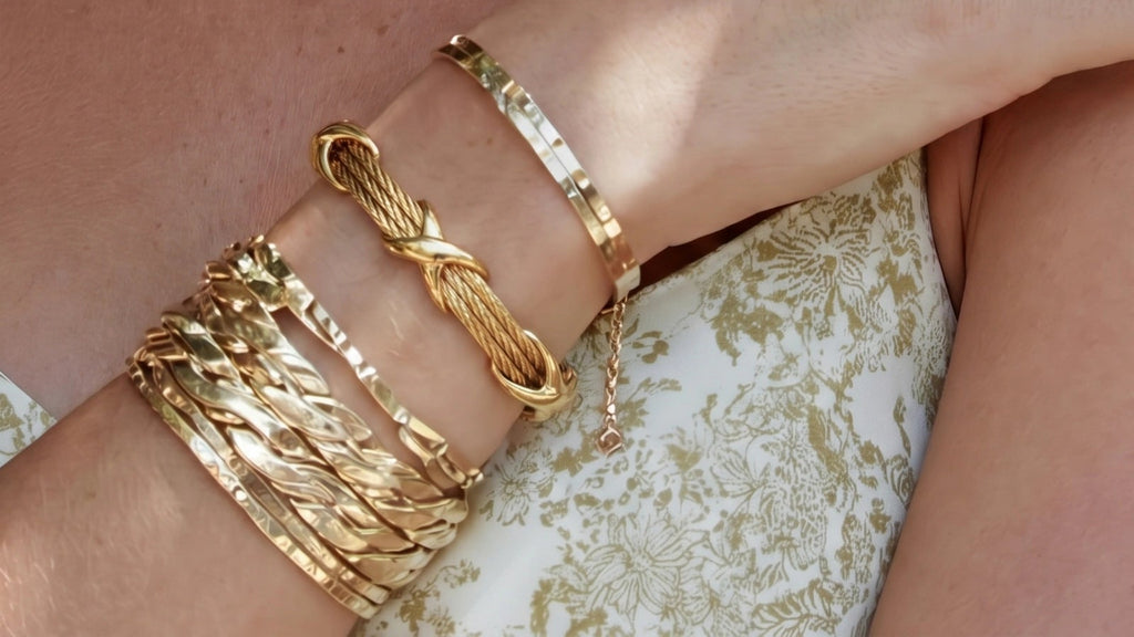 Cross Knot Cable Bracelet