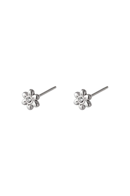 stainless steel earstuds flower 
