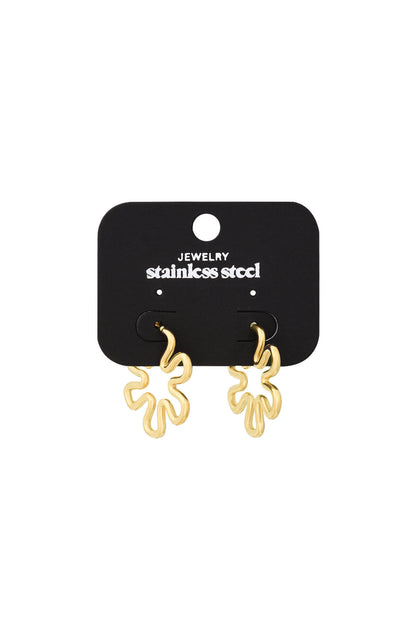 hippie flower earrings