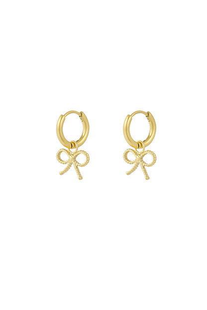 earrings bow basic