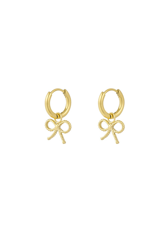 earrings bow basic