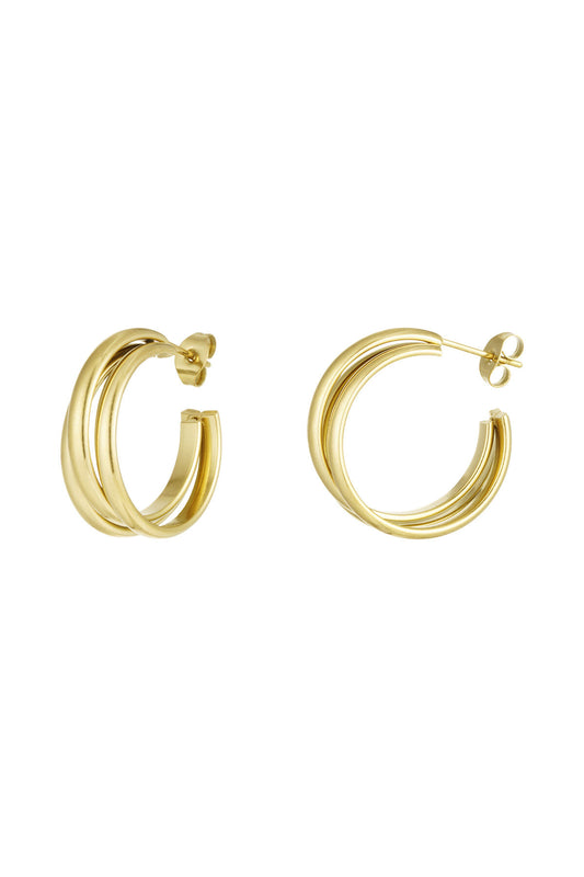 triple treasure earrings