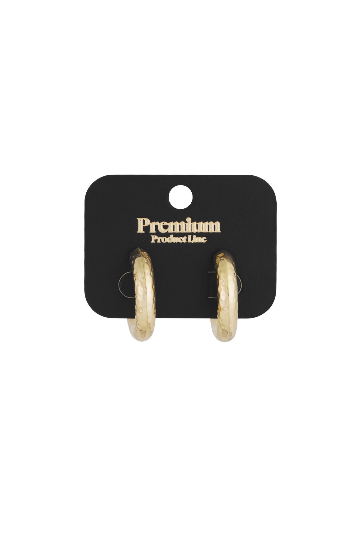 structured hoop earrings