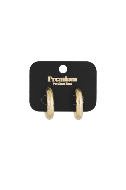 structured hoop earrings