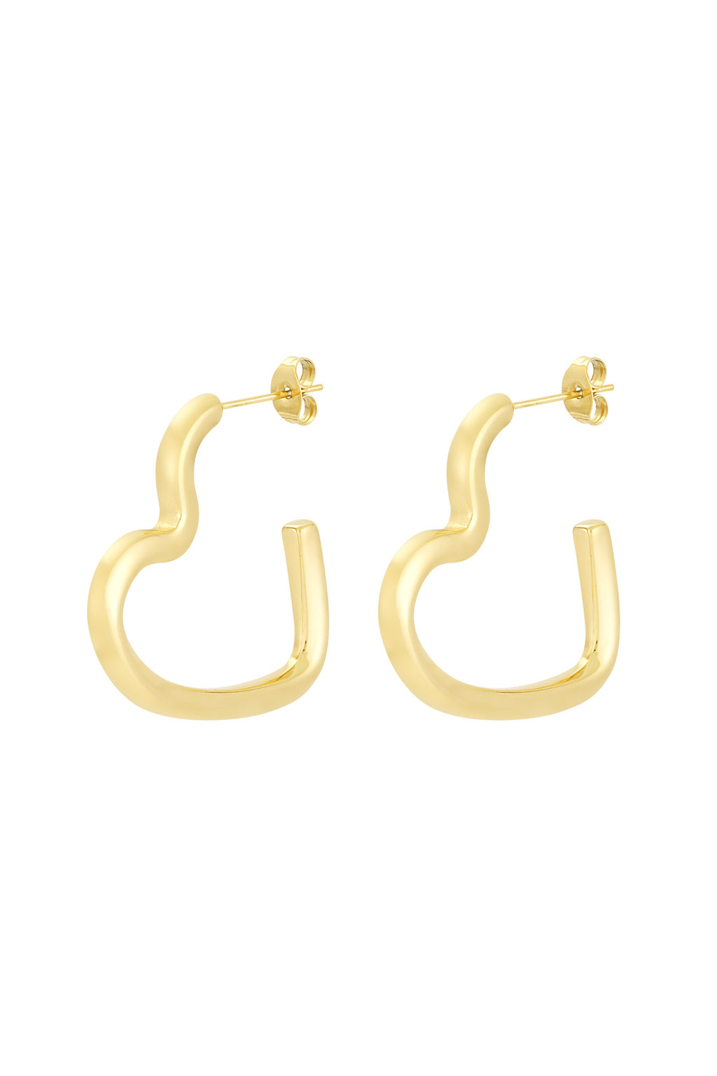 open heart earrings