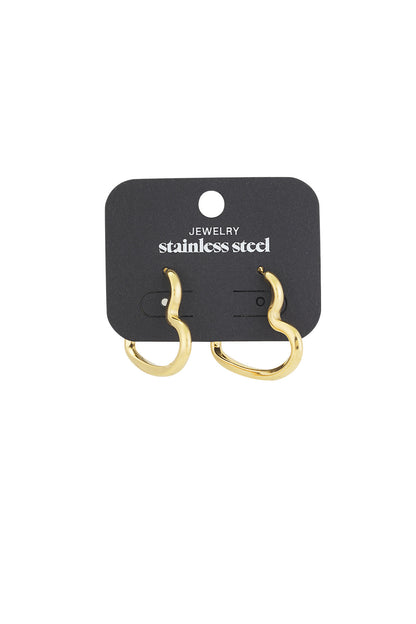 open heart earrings