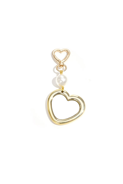 Heart studs with stones